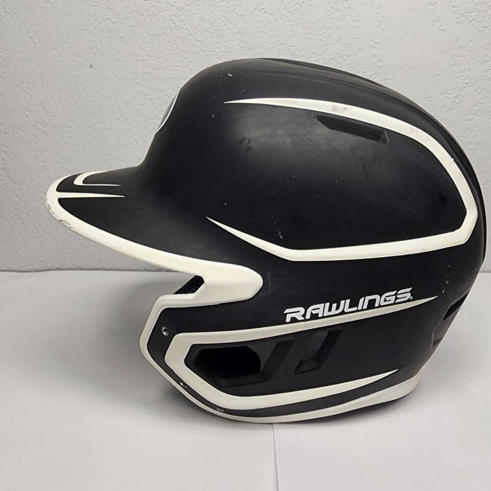 Rawlings Baseball Helmet MACH-JR Black and White Accents Size 6 3/8-7 1/2 Padded - Picture 2 of 12